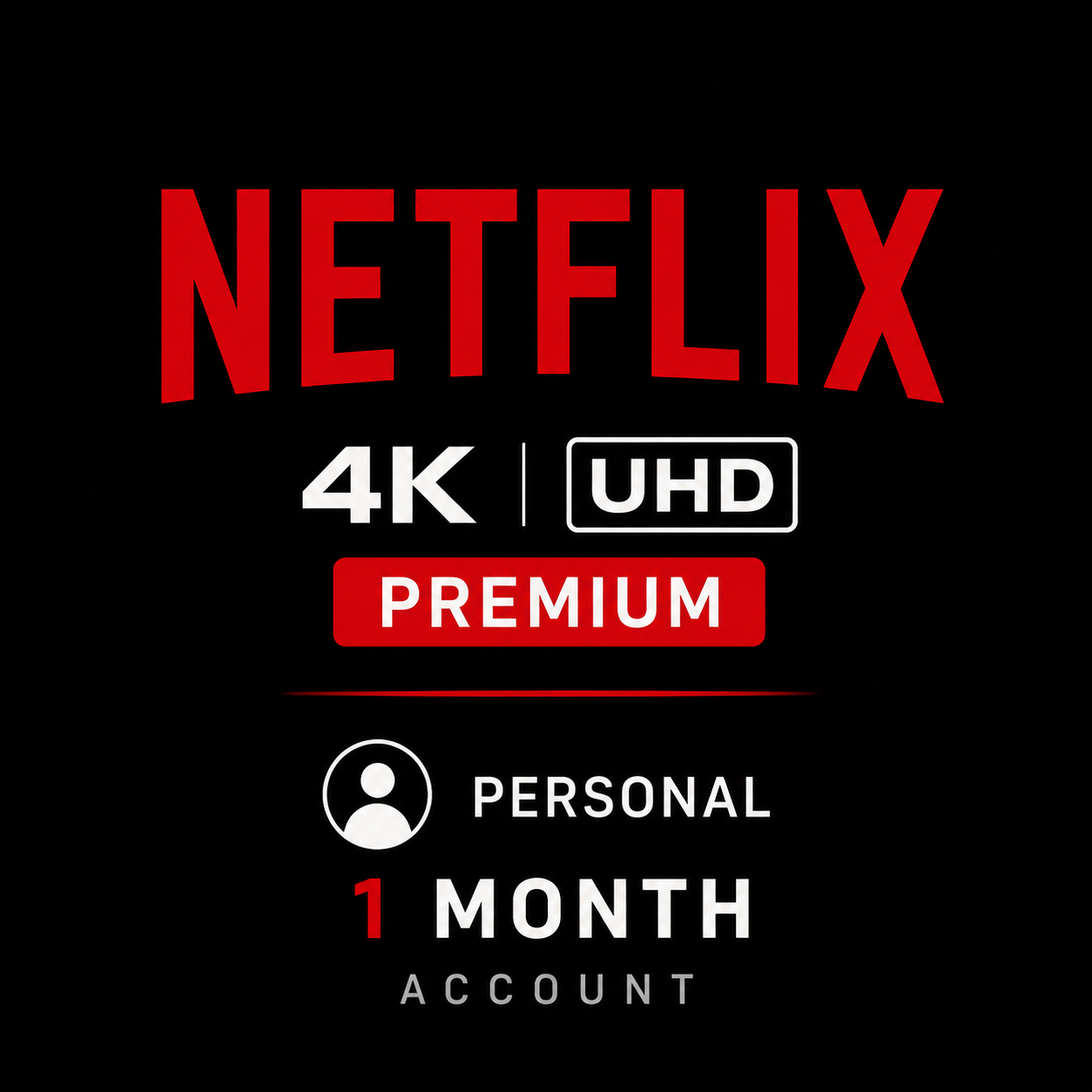 🎬 Netflix 🎬Premium🎬4K UHD🎬 1 Month ACCOUNT🎬 | Netflix | EU | Subscription | MI4746
