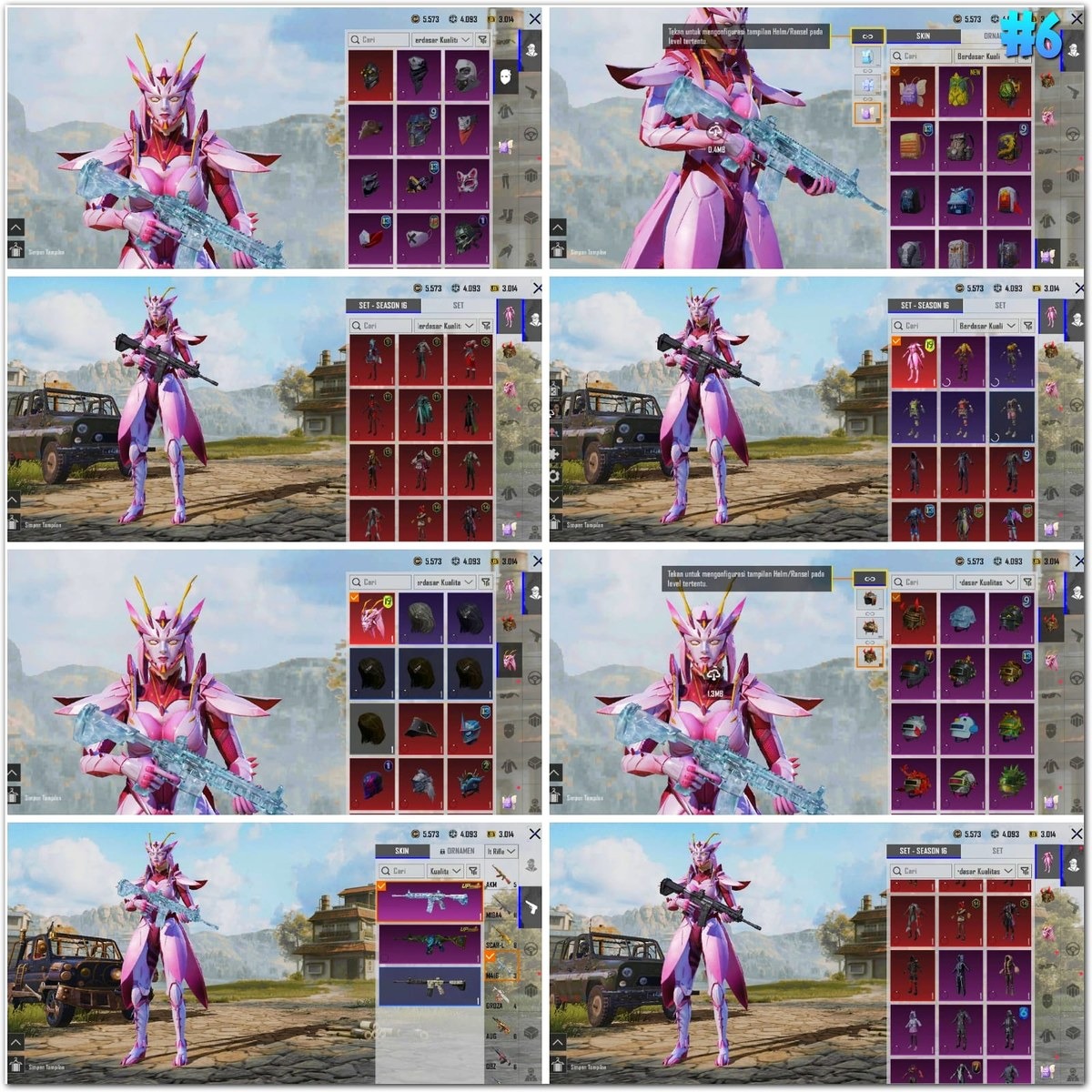 🔥PUBG Global ❄️Glacier M416 828 Skins Lv78
