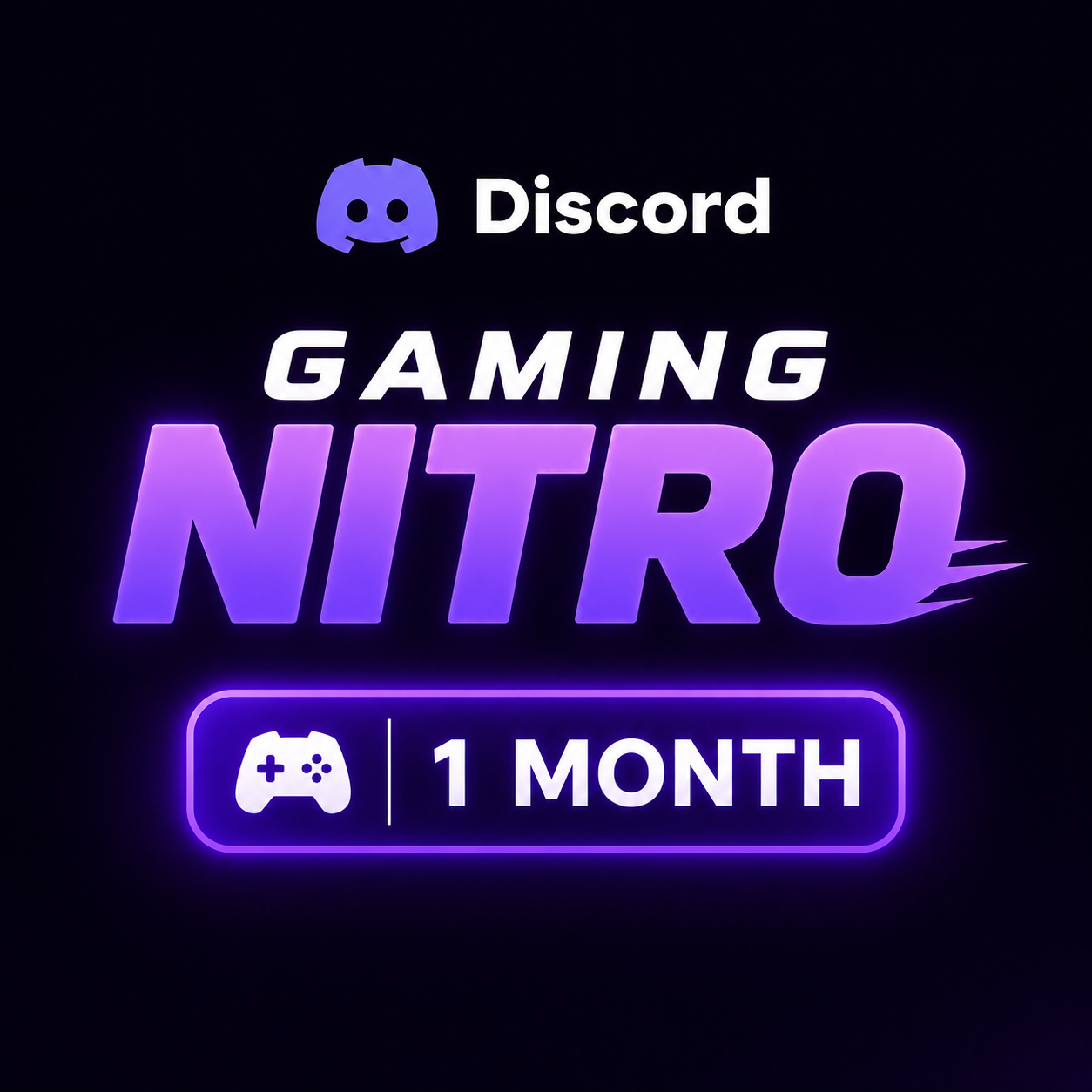 ✨1MONTH ✨GAMING NITRO  ⚠️(READ DISCRIPTION) | Discord | Nitro Premium | MI5027
