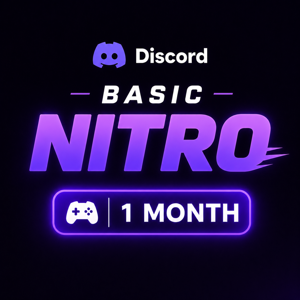 ✨1MONTH ✨BASIC NITRO  ⚠️(READ DISCRIPTION) | Discord | Nitro Basic | MI5031