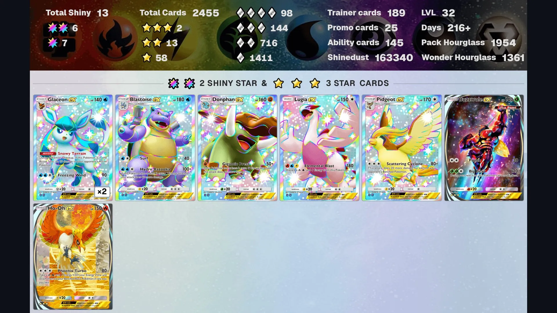 🃏 3227 ENG cards ⏳ Pack Hourglass 2664