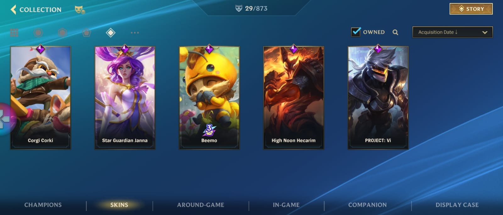 Platinum II Wild Rift Account | 52.4% WR | 29 Skins | 6