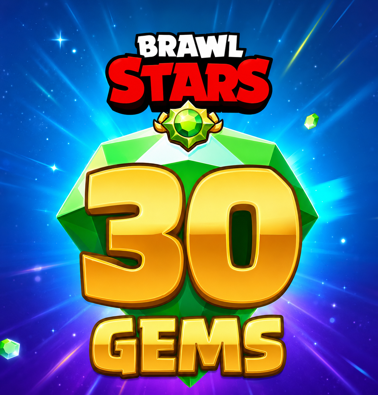 🍀30 gem🍀 | Brawl Stars | Gems | MI5895