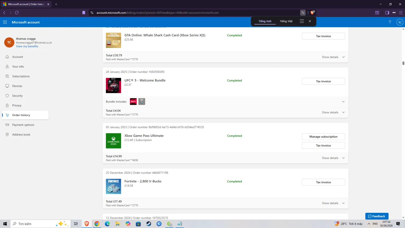 Xbox Account