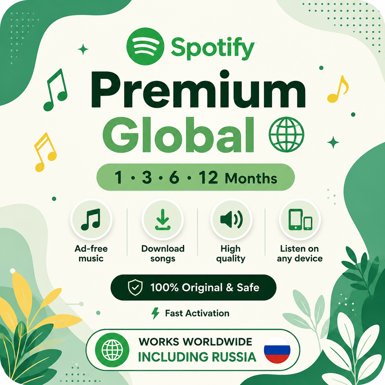 Spotify Premium Individual 1 Month Subscription | Spotify | EG | Subscription | MI6025