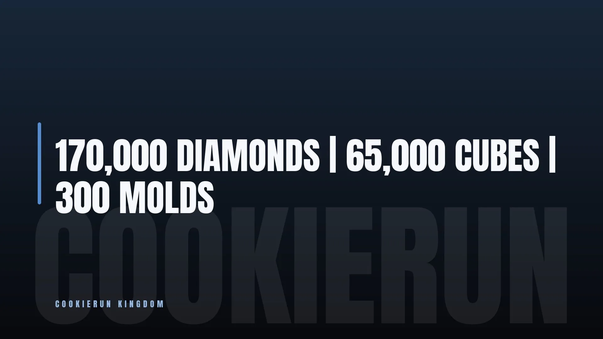 170,000 DIAMONDS ⚔️ 65,000 CUBES 🔥 300 MOLDS