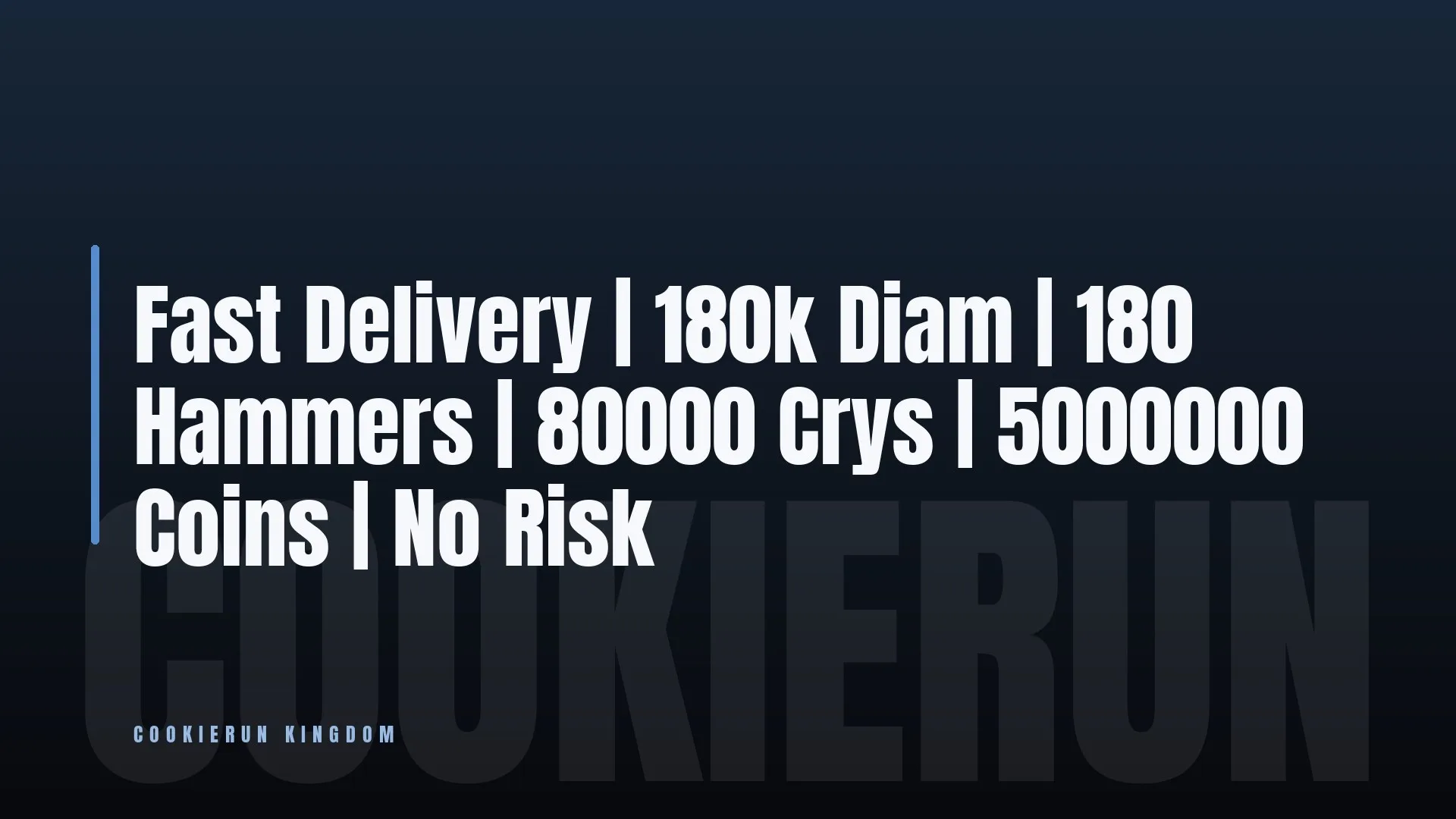 Fast Delivery 🏆 180k Diam 💎 180 Hammers ⚔️ 80000 Crys