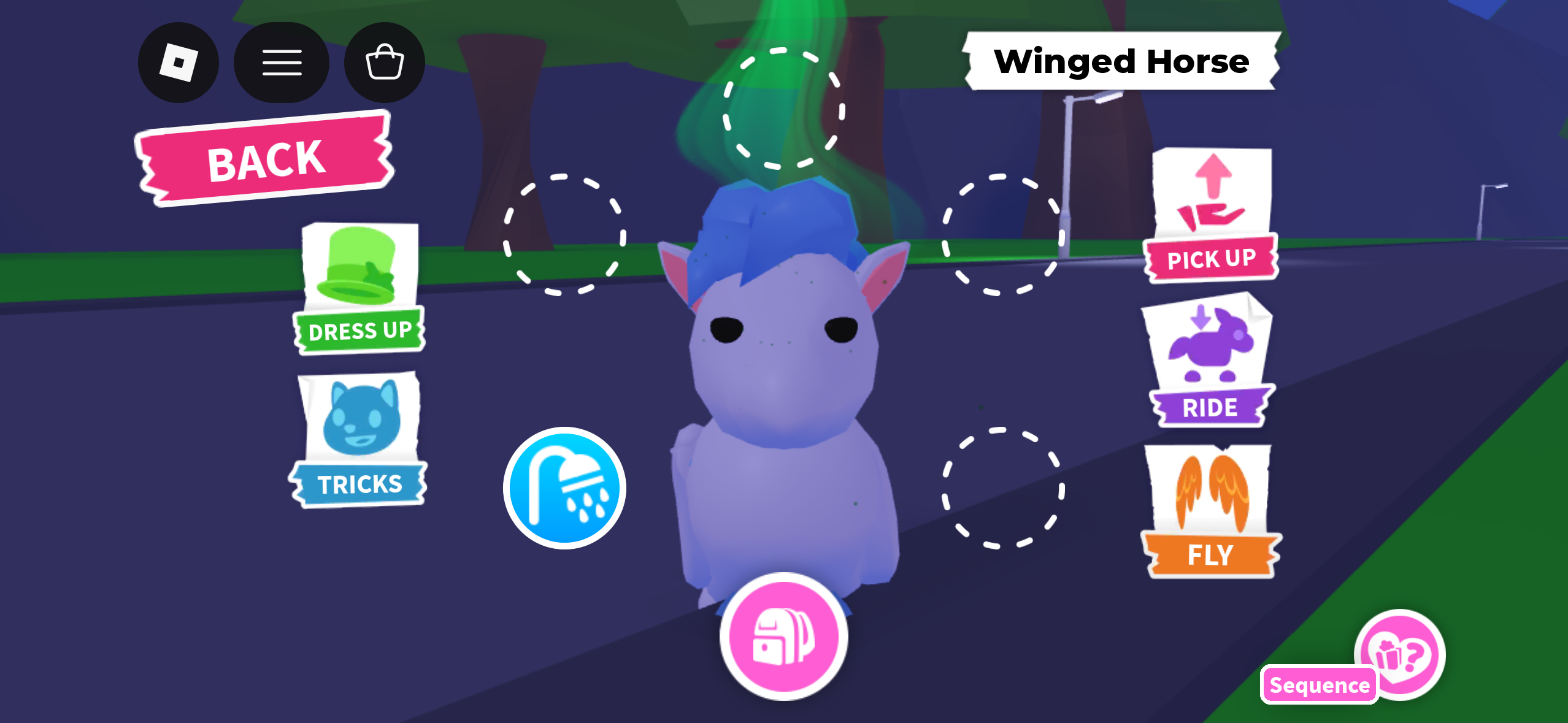 Fr winged horse adm! | Adopt Me | Pets | Legendary | MI6144