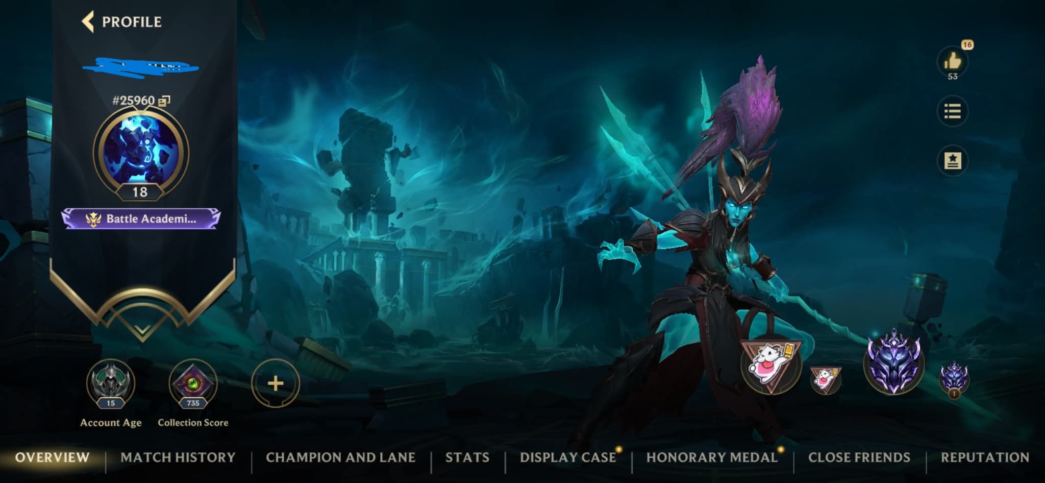 DIAMOND IV WILD RIFT ACCOUNT - HIGH MMR - smurf account