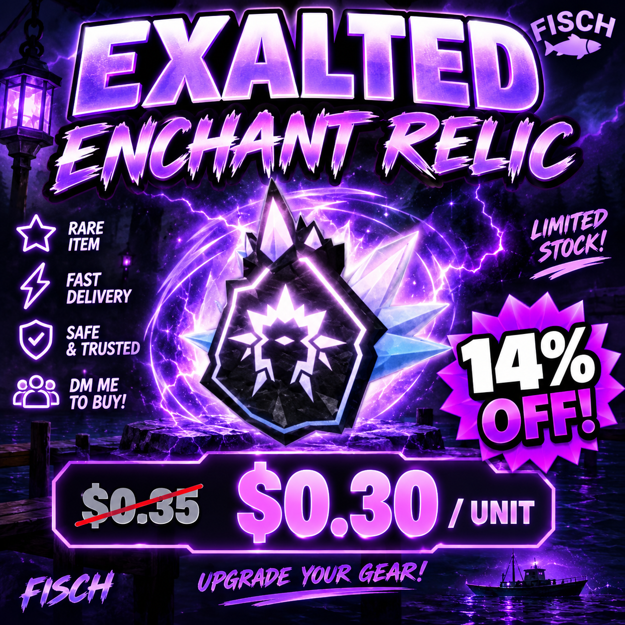 exalted enchant relic! | Fisch | Other | MI6205