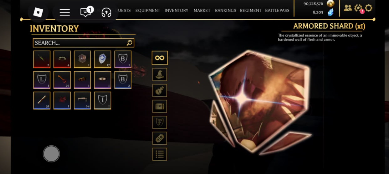 🔫【ATTACK ON TITAN REVOLUTION】💰 90.7M Gold 💎 8,203 Ge