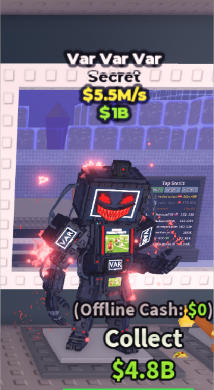 Var Var Var - 5.5+M/s - Secret M1X / Fast delivery! | Steal a Brainrot | Brainrot | Secret | MI6708