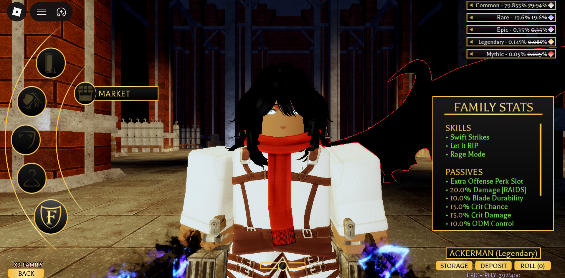 🔫【ATTACK ON TITAN REVOLUTION】🔥 LVL 225 💎 Gems: 161