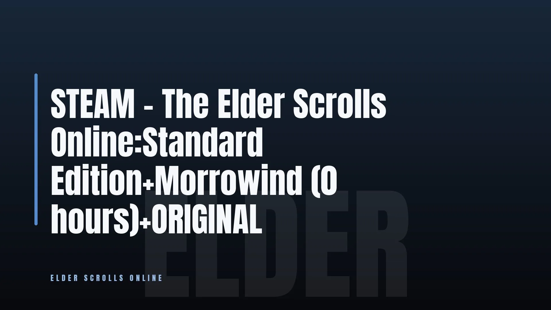 STEAM ⭐ The Elder Scrolls Online:Standard Edition