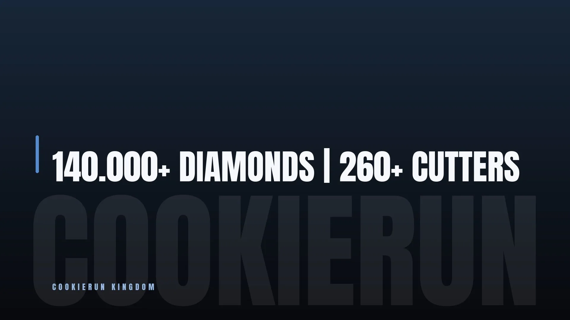 140.000+ DIAMONDS 🔥 260+ CUTTERS