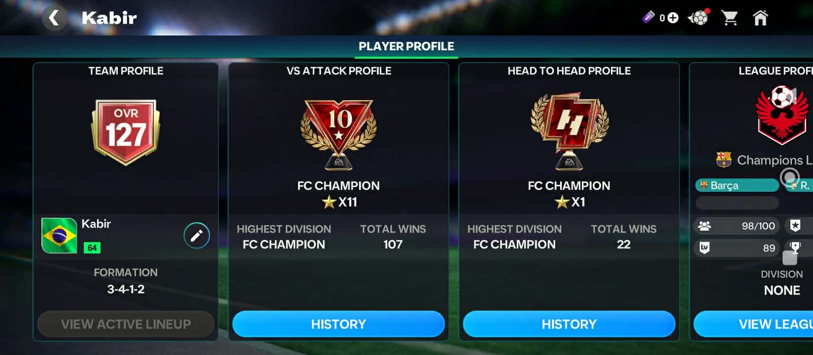 UF07! Meta 127 Ovr🔥139 Bn. T.V. | 10k Shards |  EA acc