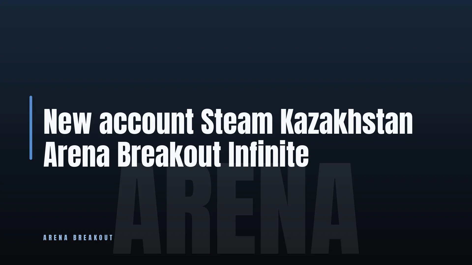 New account Steam ✨ Kazakhstan