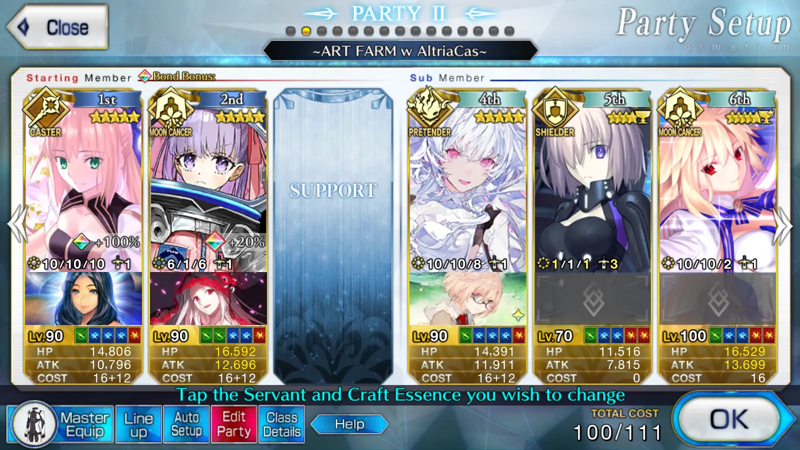NA | Lv133 | 912 days | 25 SSR 27 WNP | Full RGB-O