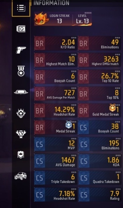 Level 47 player profile in game name _Void_999