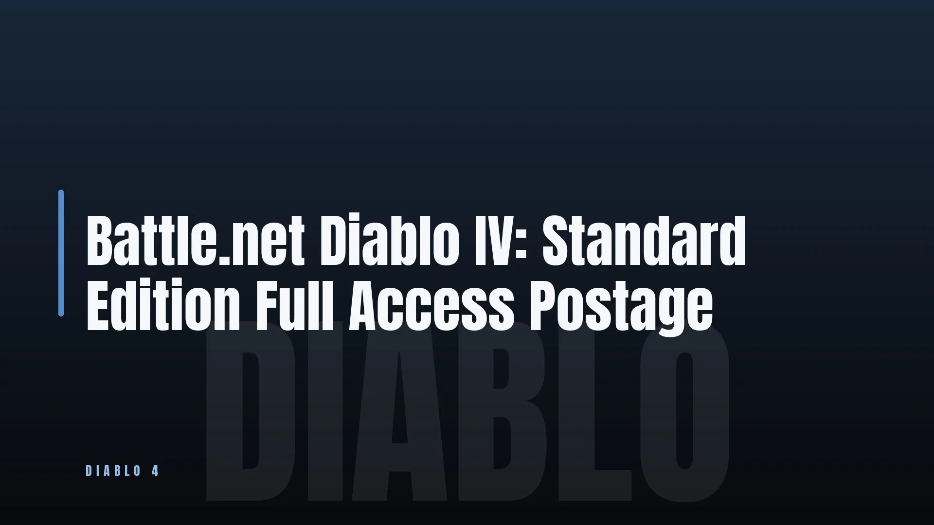 Battle.net Diablo IV: Standard Edition Full Access