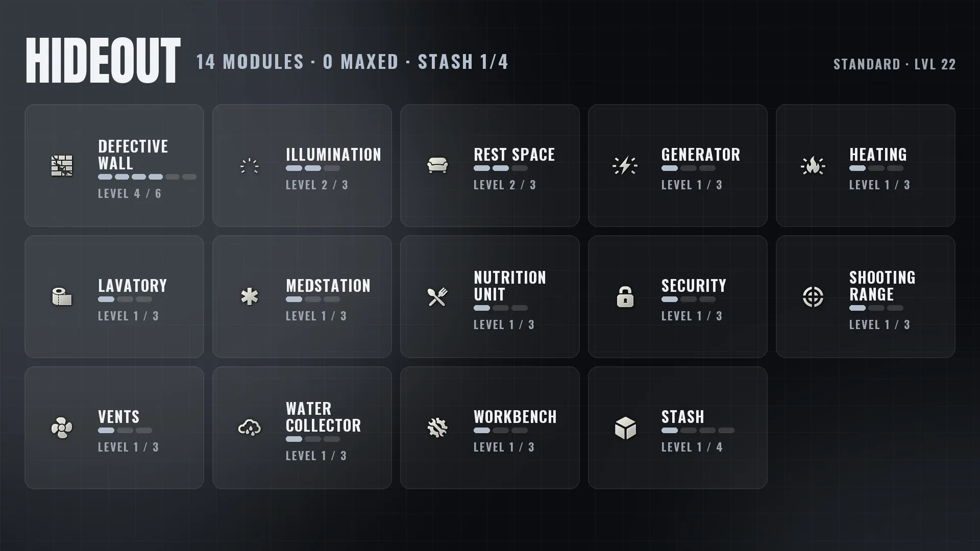 ✅ Standard | RU/CIS 💎 LVL 22 ⚔️ PvE LVL 34