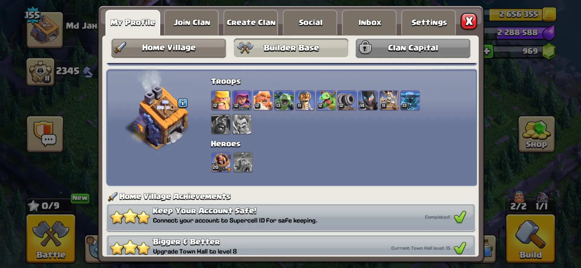 CLAN LVL 10! RENAME AVAILABLE! INSTANT DELIVERY | Clash of Clans | Gold | MI19758