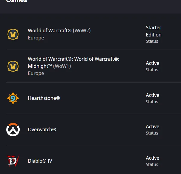 DIABLO 4 AND WOW ALL EXPANSIONS. OVERWATCH1 SKINS