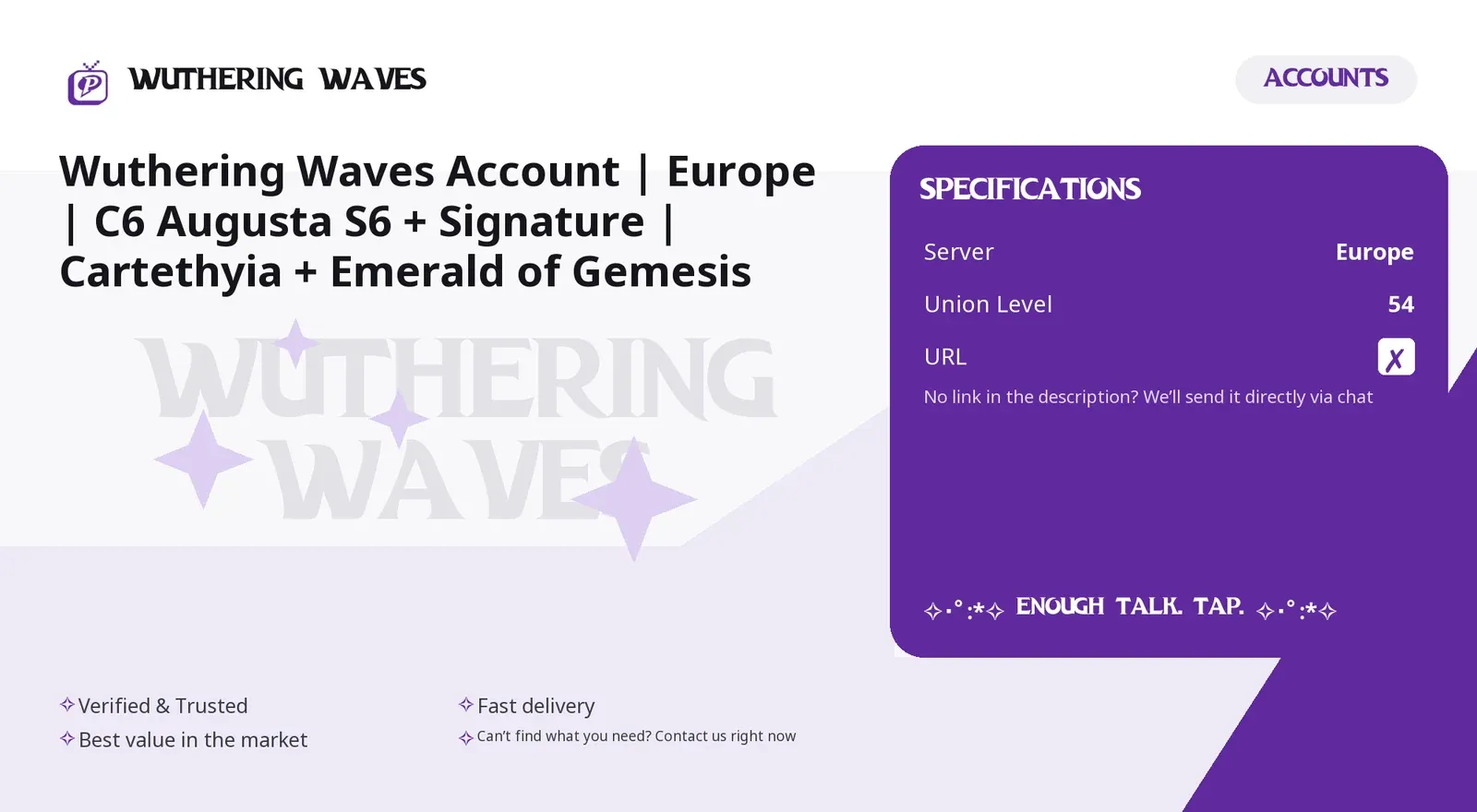 aperçu de l’offre