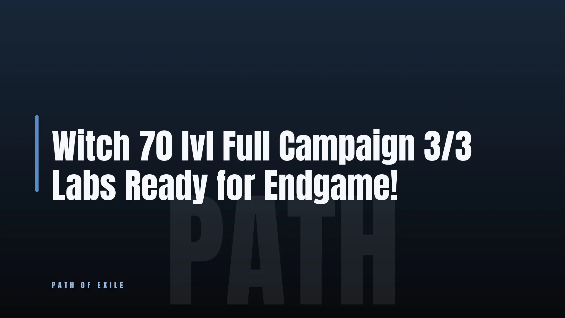 Witch 70 lvl 🏆 Full Campaign 💎 3/3 Labs