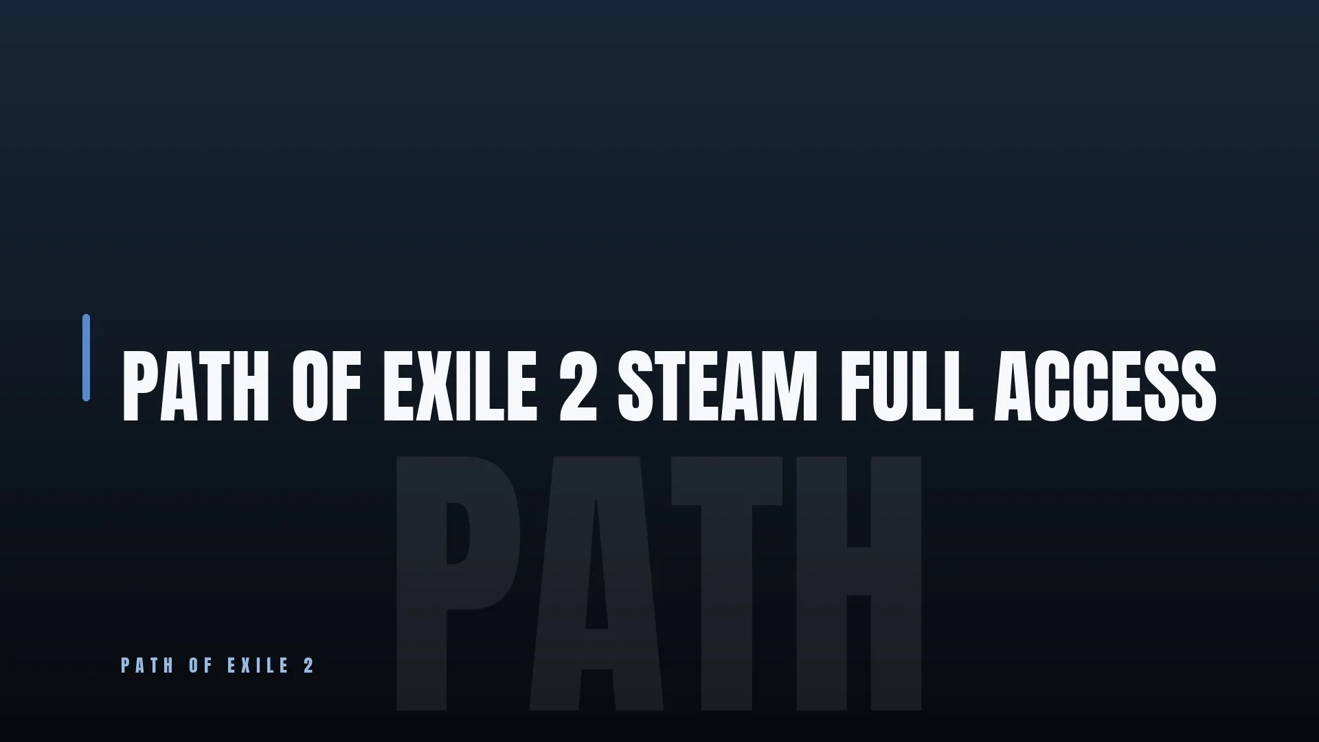 PATH OF EXILE 2 🏆 STEAM 💎 FULL ACCESS