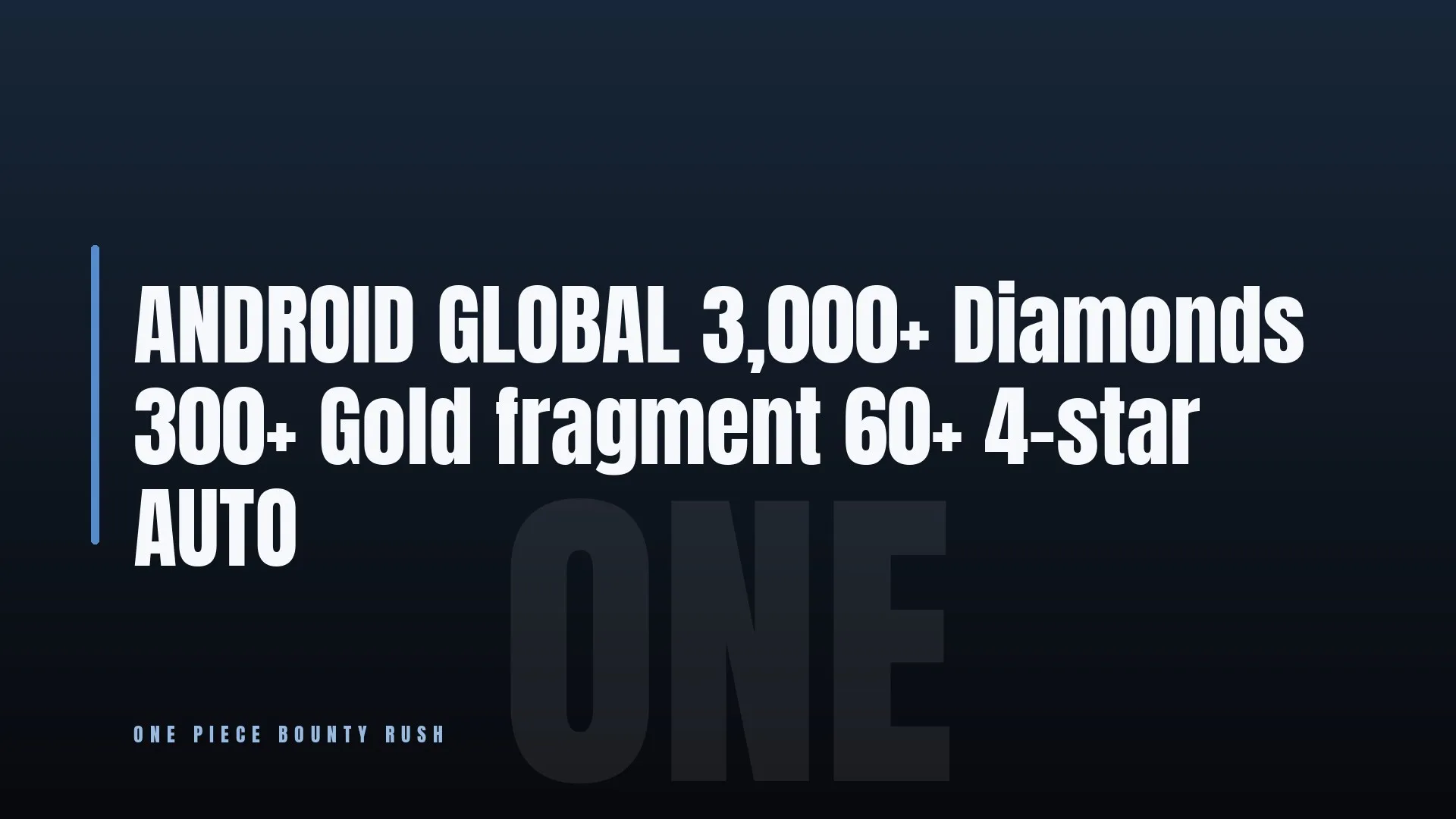 ANDROID ⚔️ GLOBAL 🔥 3,000+ Diamonds