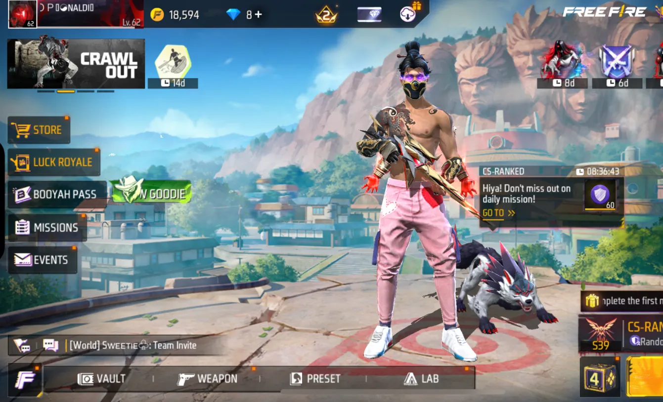 Free fire account