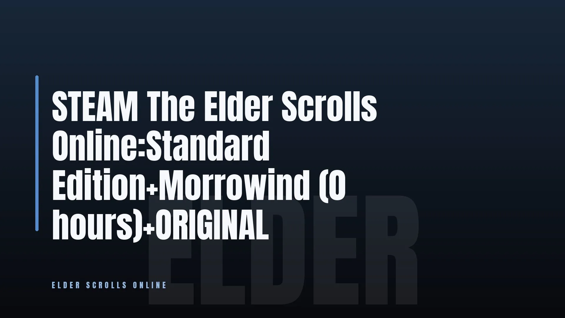 STEAM ⭐ The Elder Scrolls Online:Standard Edition