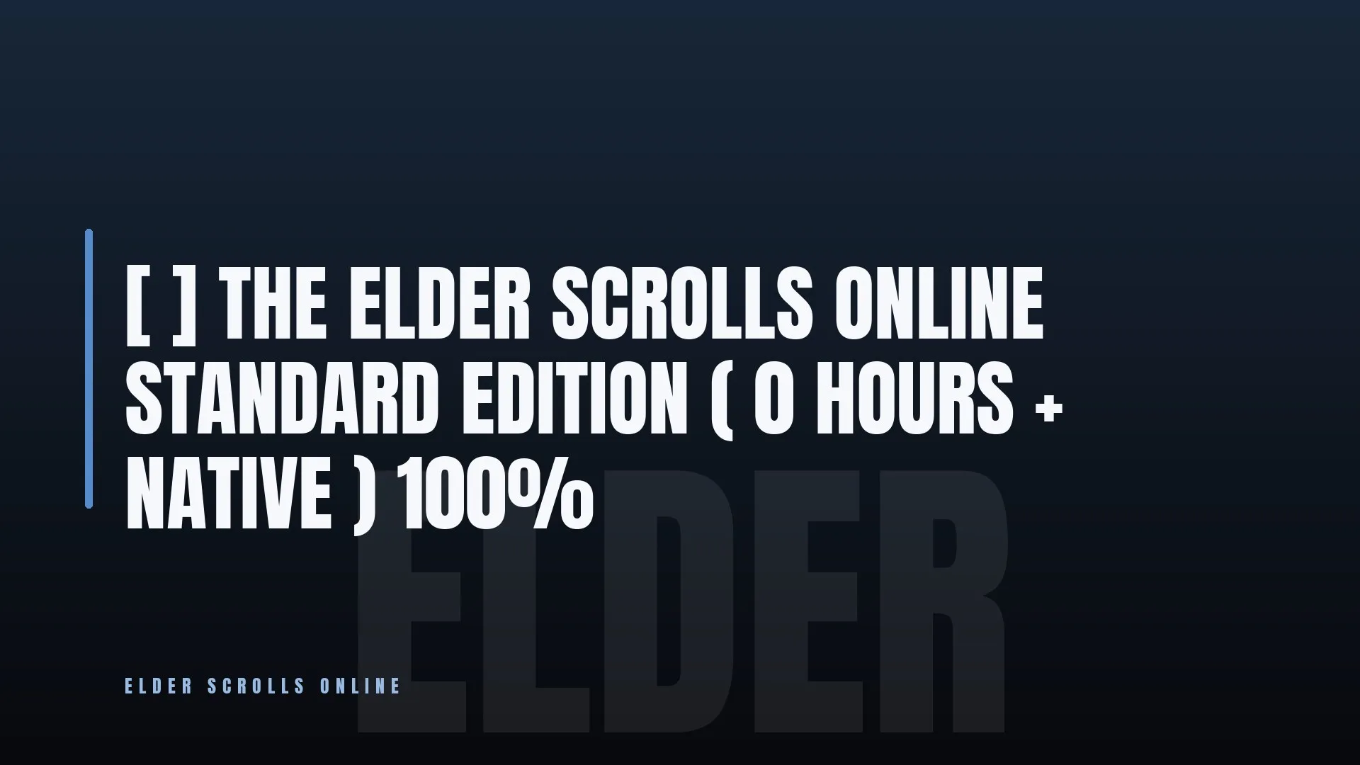 [ 🔥 ] THE ELDER SCROLLS ONLINE STANDARD EDITION
