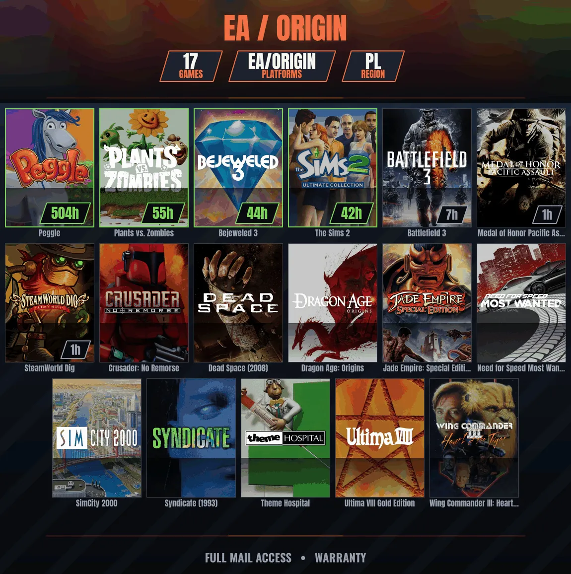✅ PL ✨ EA GAMES 17 🏆 GAMES: Peggle, Plants vs. Zombies