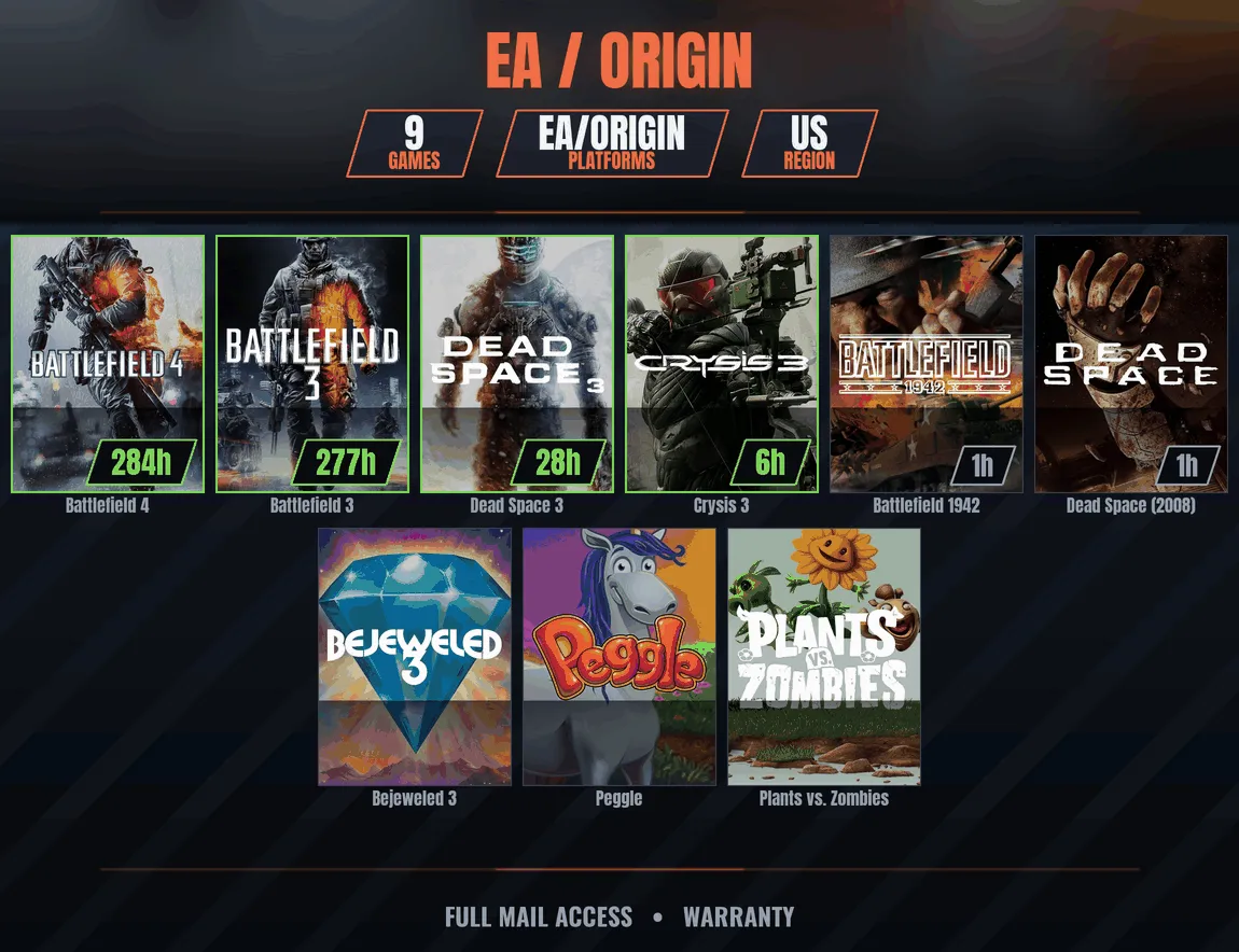 ✅ US ✨ EA GAMES 9 🏆 GAMES: Battlefield 4, Battlefield 3