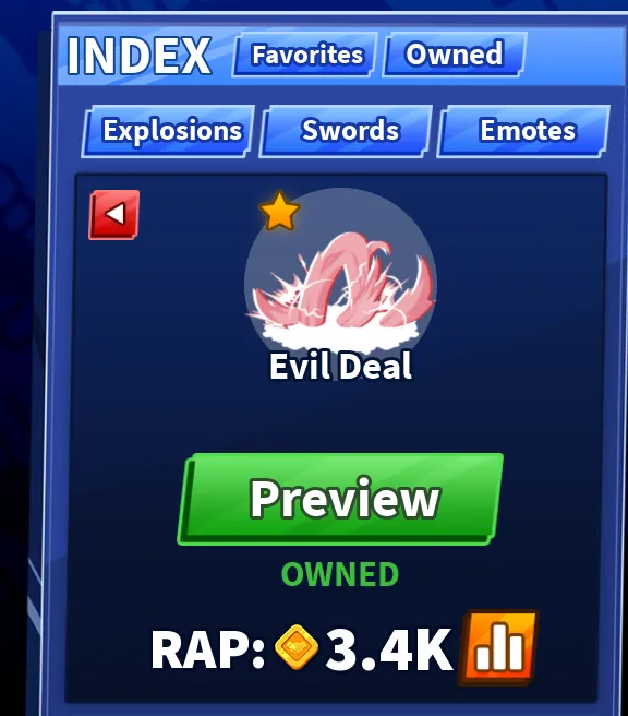 Evil deal explosion bladeball | Blade Ball | Swords | MI32821