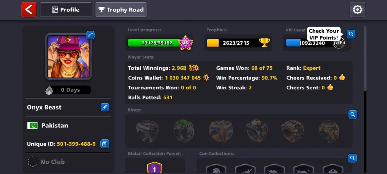 FB LOGIN - 1B Coins - 50 + Cash - Level 50 +