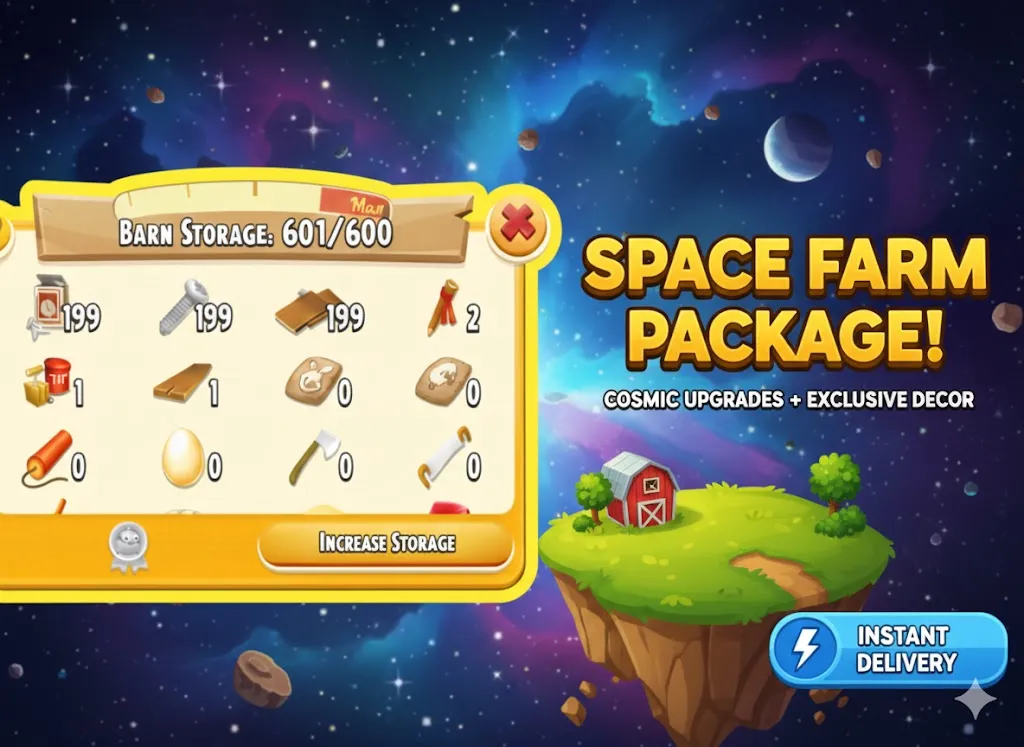 🏡 Level 25 🌾 Hayday Farm ✨600 Barn ✨300 Silo 💰 27000