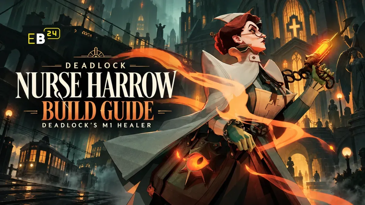Οδηγός build Nurse Harrow: Καλύτερα αντικείμενα, σειρά ικανοτήτων και πώς να παίξεις τον πρώτο healer με M1 στο Deadlock