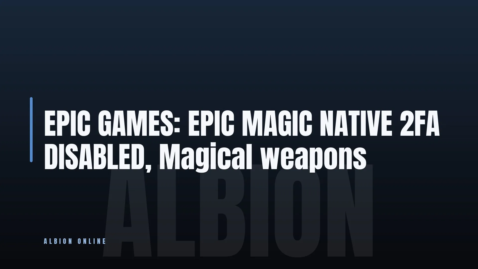 EPIC GAMES: EPIC MAGIC ⚔️ NATIVE
