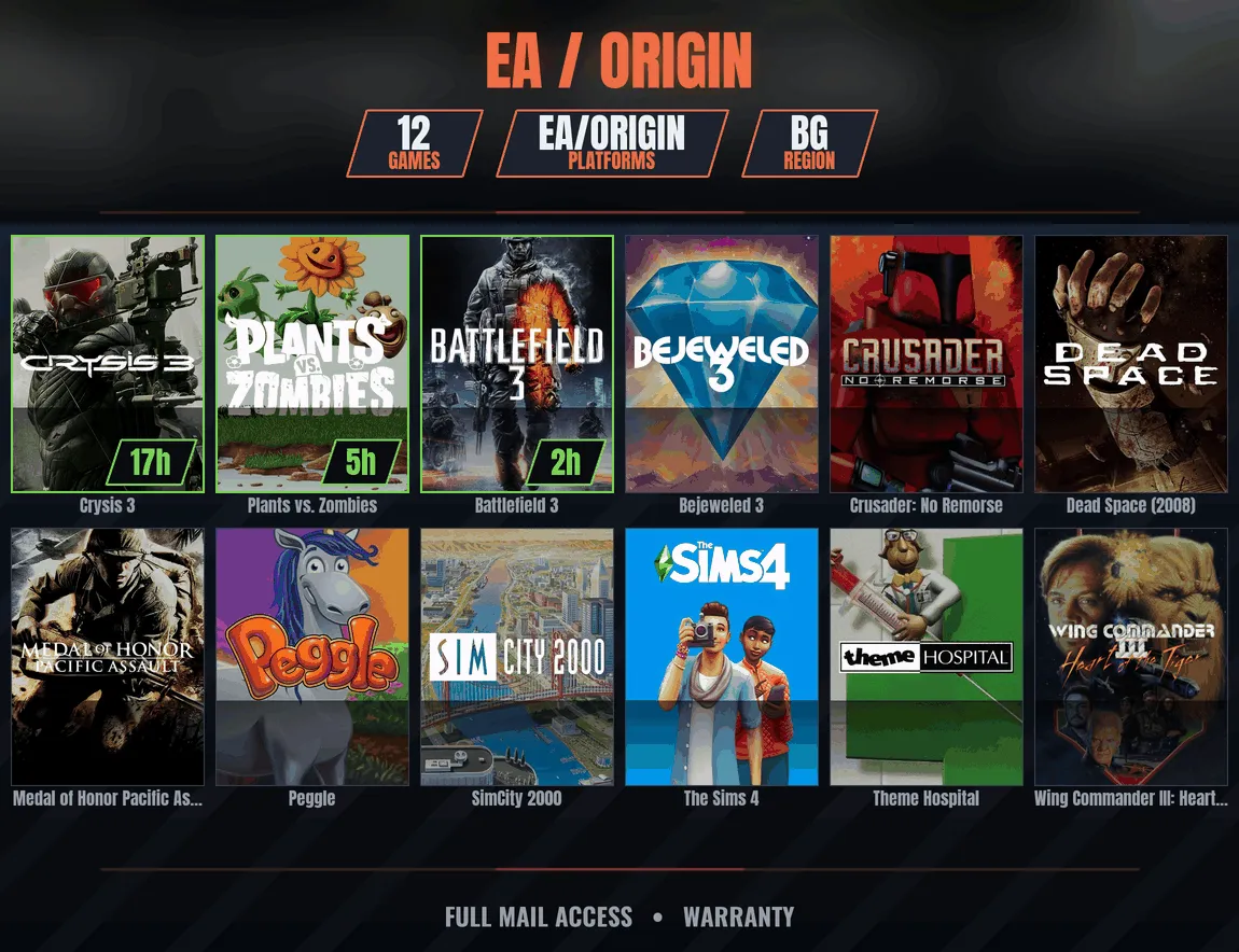 ✅ BG ⚔️ EA GAMES 12 🔥 GAMES: Crysis 3, Plants vs.